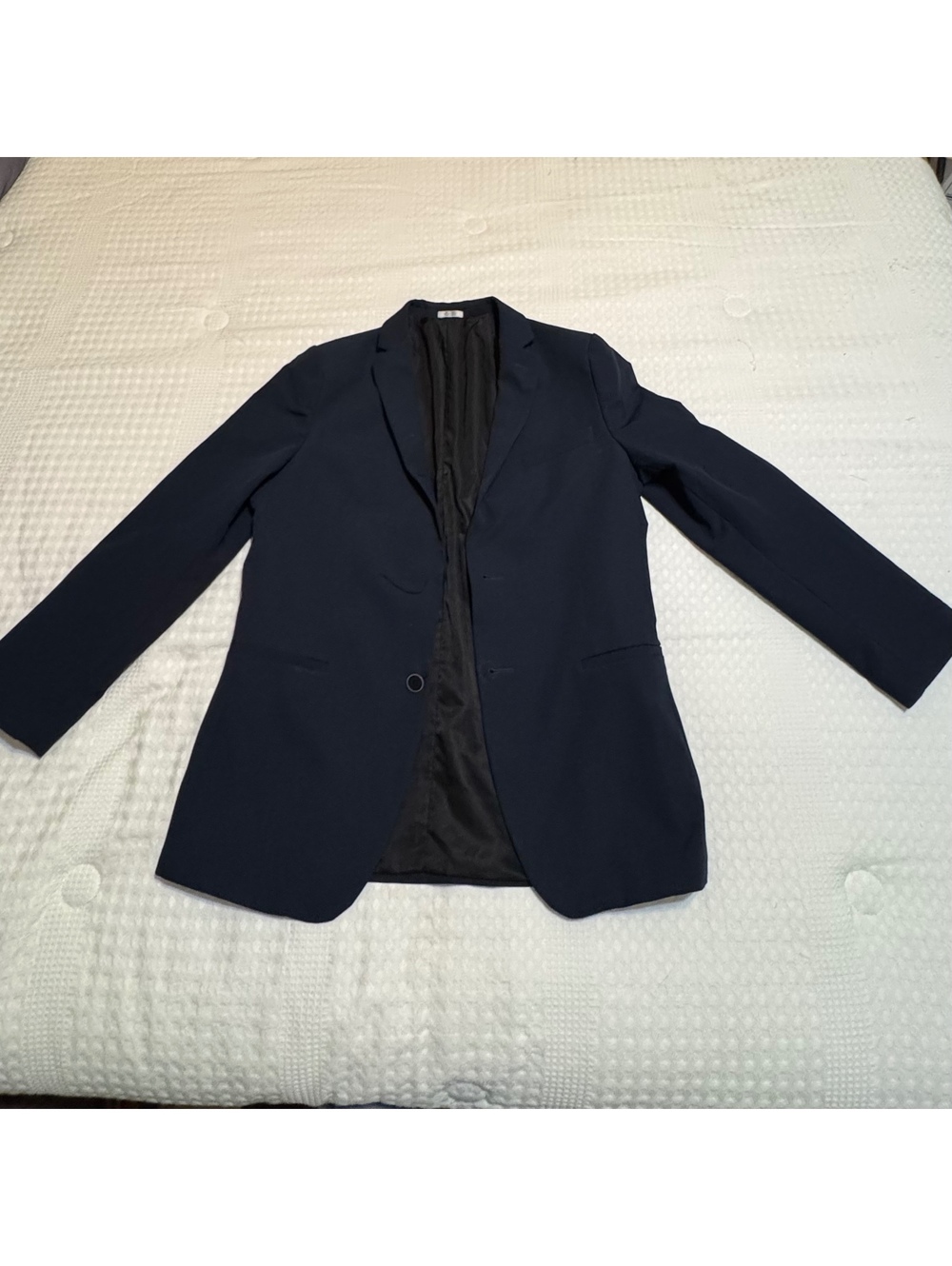 Calvin Klein Women’s Blazer Size 18 Regular Navy Blue Tailored Suit Jacket